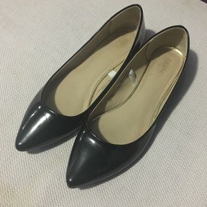 Mossimo Supply Co. Shiny Black Pointed Toe Flats